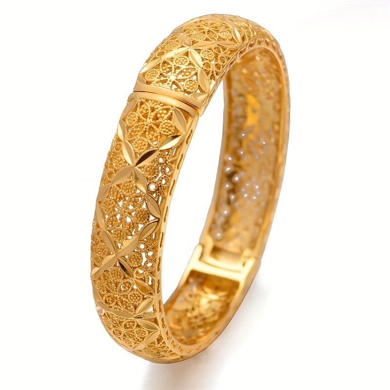Open Cuff Bracelet Middle Eastern Dubai Style Nigerian Wedding Bangle